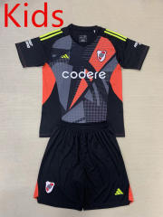 2024-2025 CA River Plate Goalkeeper Black Soccer Uniform-AY