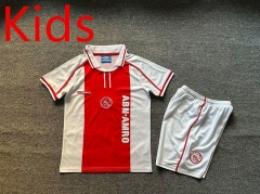 Retro Version 98 Ajax Home Red Kid/Youth Soccer Uniform-7809