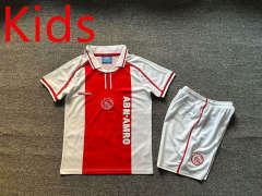Retro Version 98 Ajax Home Red Kid/Youth Soccer Uniform-7809
