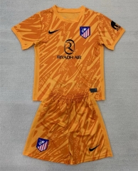2024-2025 Atletico Madrid Goalkeeper Orange Soccer Uniform-AY