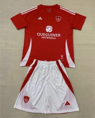 2024-2025 Stade Brestois 29 Home Red Soccer Uniform-AY