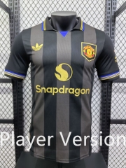 Player Version 2024-2025 Manchester United Black&Gray Thailand Soccer Jersey AAA-7959