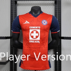 Player Version 2024-2025 Special Version Cruz Azul Red Thailand Soccer Jersey AAA-888