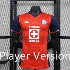 Player Version 2024-2025 Special Version Cruz Azul Red Thailand Soccer Jersey AAA-888
