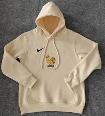 Player Version 2024-2025 France Light Yellow Thailand Soccer Tracksuit With Hat-CS