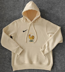Player Version 2024-2025 France Light Yellow Thailand Soccer Tracksuit With Hat-CS
