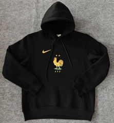 Player Version 2024-2025 France Black Thailand Soccer Tracksuit With Hat-CS