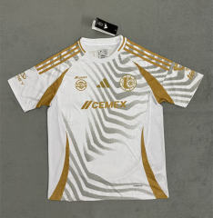 (S-4XL) 2024-2025 Tigres UANL 2nd Away White Thailand Soccer Jersey AAA-4506
