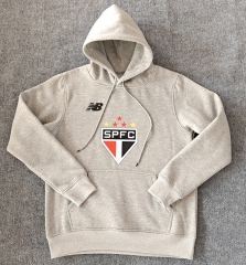 2024-2025 Sao Paulo Futebol Clube Gray Thailand Soccer Tracksuit With Hat-LH