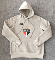 2024-2025 Sao Paulo Futebol Clube Gray Thailand Soccer Tracksuit With Hat-LH