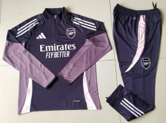 (S-3XL) 2024-2025 Arsenal Purple Thailand Soccer Tracksuit-GDP