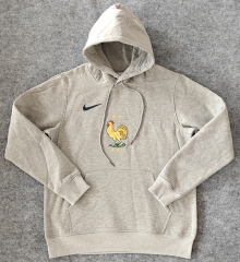 Player Version 2024-2025 France Gray Thailand Soccer Tracksuit With Hat-CS