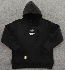 Player Version 2024-2025 Arsenal Black Thailand Soccer Tracksuit With Hat-LH