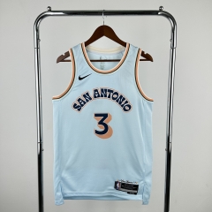 2025 City Edition San Antonio Spurs White #3 NBA Jersey-311