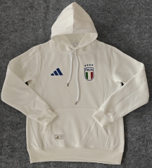 Player Version 2024-2025 Italy White Thailand Soccer Tracksuit With Hat-CS