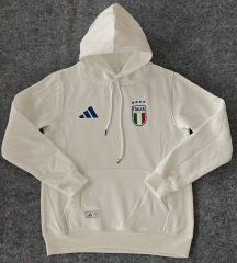 Player Version 2024-2025 Italy White Thailand Soccer Tracksuit With Hat-CS