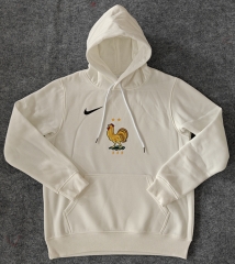 Player Version 2024-2025 France White Thailand Soccer Tracksuit With Hat-CS
