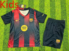 2025-2026 Barcelona Home Red&Black Kid/Youth Soccer Uniform-1947