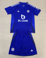 2024-2025 Leicester City Home Blue Soccer Uniform-AY