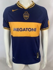 Retro Version 06-07 Boca Juniors Home Blue&Yellow Thailand Soccer Jersey AAA-503