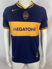Retro Version 06-07 Boca Juniors Home Blue&Yellow Thailand Soccer Jersey AAA-503