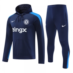 2024-2025 Chelsea Blue Thailand Soccer TracksuitTracksuit With Hat-418
