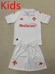 2024-2025 Fiorentina Away White Kid/Youth Soccer Uniform-AY