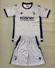 2024-2025 CA Osasuna Away Gray&White Soccer Uniform-AY