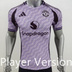 Player Version 2024-2025 Manchester United Purple Thailand Soccer Jersey AAA-7959