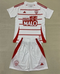 2024-2025 Stade Brestois 29 Away White Soccer Uniform-AY