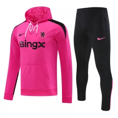 2024-2025 Chelsea Pink Thailand Soccer TracksuitTracksuit With Hat-418