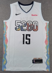 2025 City Edition Denver Nuggets White #15 NBA Jersey-1380