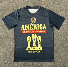 (S-4XL) 2024-2025 Champion Version Club America UP-Cyan Thailand Soccer Jersey AAA-7810