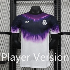 Player Version 2025-2026 Anniversary Edition Real Madrid White&Purple Thailand Soccer Jersey AAA-888