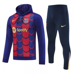 2024-2025 Barcelona Red&Blue Thailand Soccer Tracksuit With Hat-418