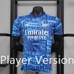 Player Version 2025-2026 Special Version Arsenal Blue Thailand Soccer Jersey AAA-888