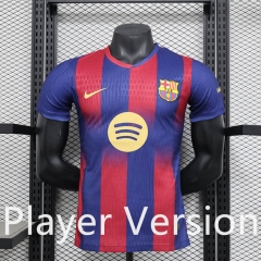 Player Version 2025-2026 Barcelona Home Red&Blue Thailand Soccer Jersey AAA-888