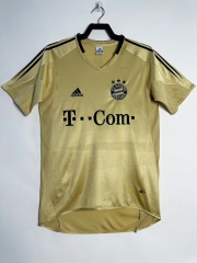 Retro Version 03-04 Bayern München Away Gold Thailand Soccer Jersey AAA-811