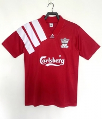 Retro Version 92-93 Liverpool Home Red Thailand Soccer Jersey AAA-811