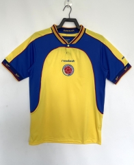 Retro Version 2001 Colombia Home Yellow&Blue Thailand Soccer Jersey AAA-811