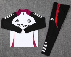 2024-2025 Manchester United White Thailand Soccer Tracksuit