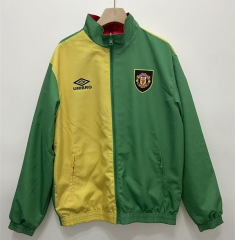 Retro Version 06-07 Manchester United Yellow&Green&Red Double-Sided Wear Thailand Trench Coats-0255