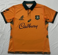 2025 Australia Home Orange Thailand Rugby Shirt