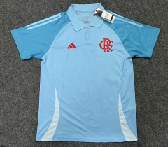 (S-4XL) 2024-2025 Flamengo Blue Thailand Soccer Training AAA-GB