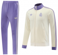2024-2025 Retro Version Real Madrid Apricot Thailand Soccer Jacket Uniform-LH