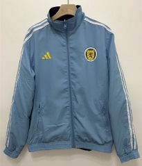 2025-2026 Scotland Light Blue&Royal Blue Double-Sided Wear Thailand Trench Coats-0255