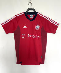 Retro Version 2003 Bayern München Home Red Thailand Soccer Jersey AAA-811