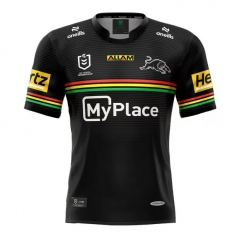 2025 Panthers Home Black Thailand Rugby Jersey