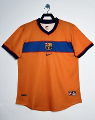 Retro Version 98-99 Barcelona 2nd Away Orange Thailand Soccer Jersey AAA-811