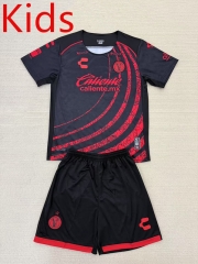 2025-2026 Club Tijuana Home Black&Red Kids/Youth Soccer Uniform-AY